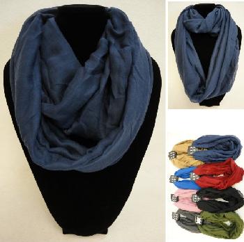 Extra-Wide Light Weight Infinity Scarf [Solid Colors]